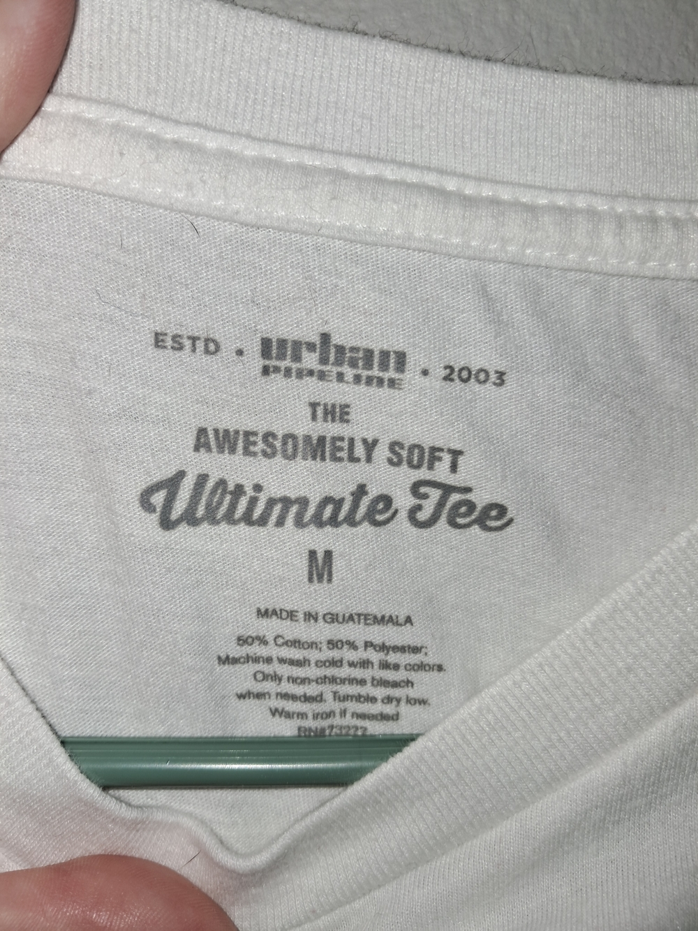 Urban Pipeline White Short Sleeve Crew T-Shirt - Picture 2 of 3